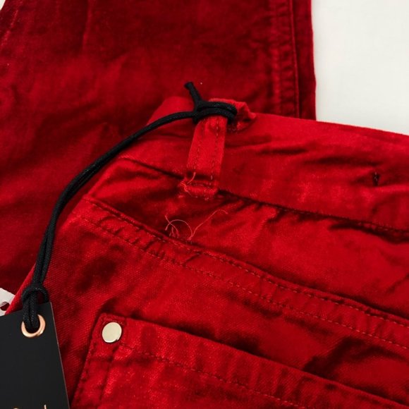 7 For All Mankind Red Skinny Jeans | New With Tags - Picture 9 of 9
